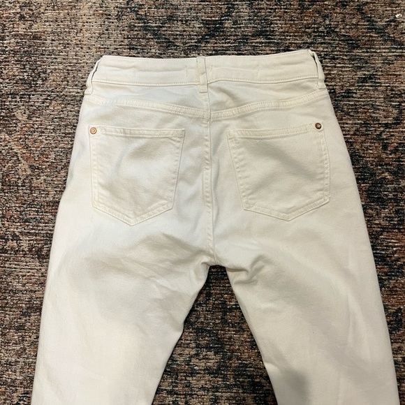 Anthropologie ( Pilcro and the Letterpress) high rise skinny white denim - Picture 3 of 4